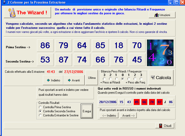 programma per il superenalotto che mette in gioco poche sestine